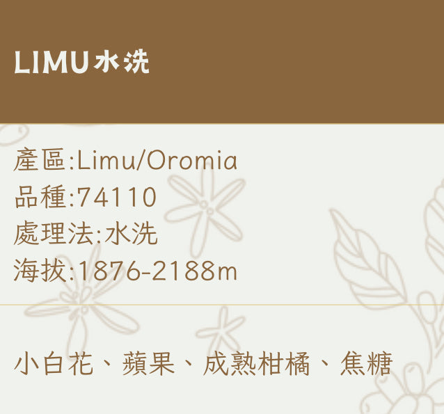 [ !!新豆!! ] 埃塞俄比亞ETHIOPIA｜ LIMU水洗