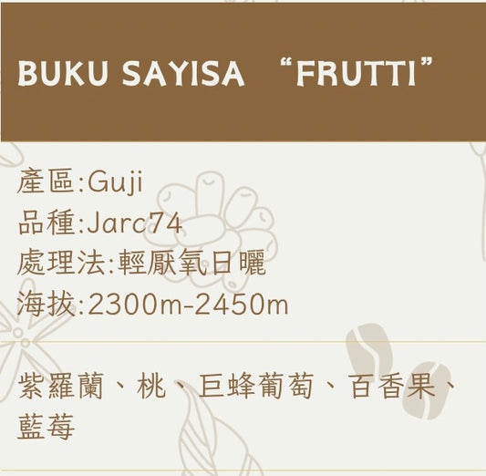 BUKU SAYISA “FRUTTI”